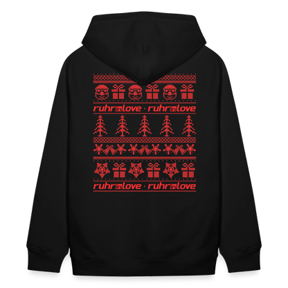 Embroidered Winter - Unisex Bio-Hoodie - Schwarz