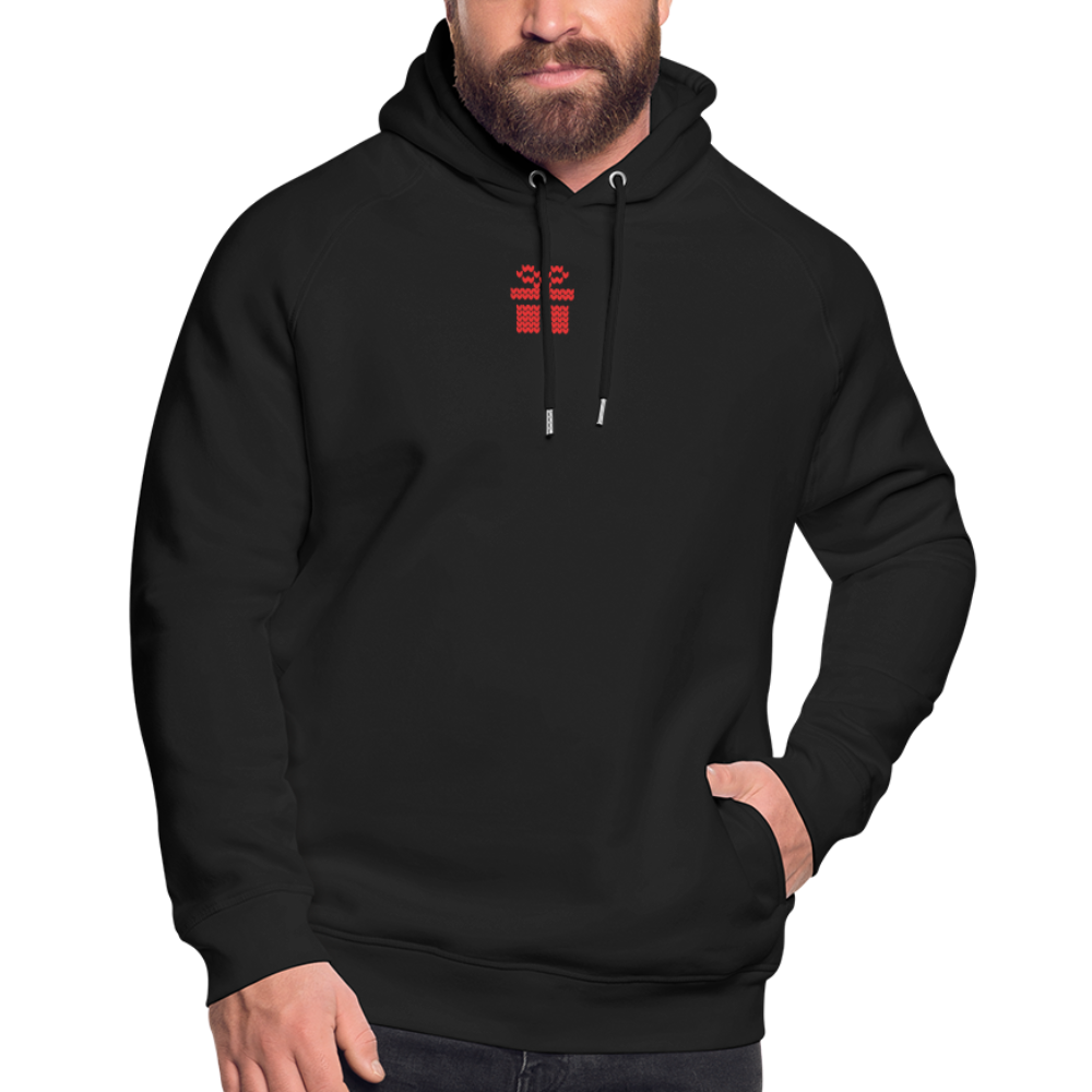 Embroidered Winter - Unisex Bio-Hoodie - Schwarz