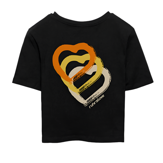 Cropped T-Shirt - Early Bird Drop - Schwarz