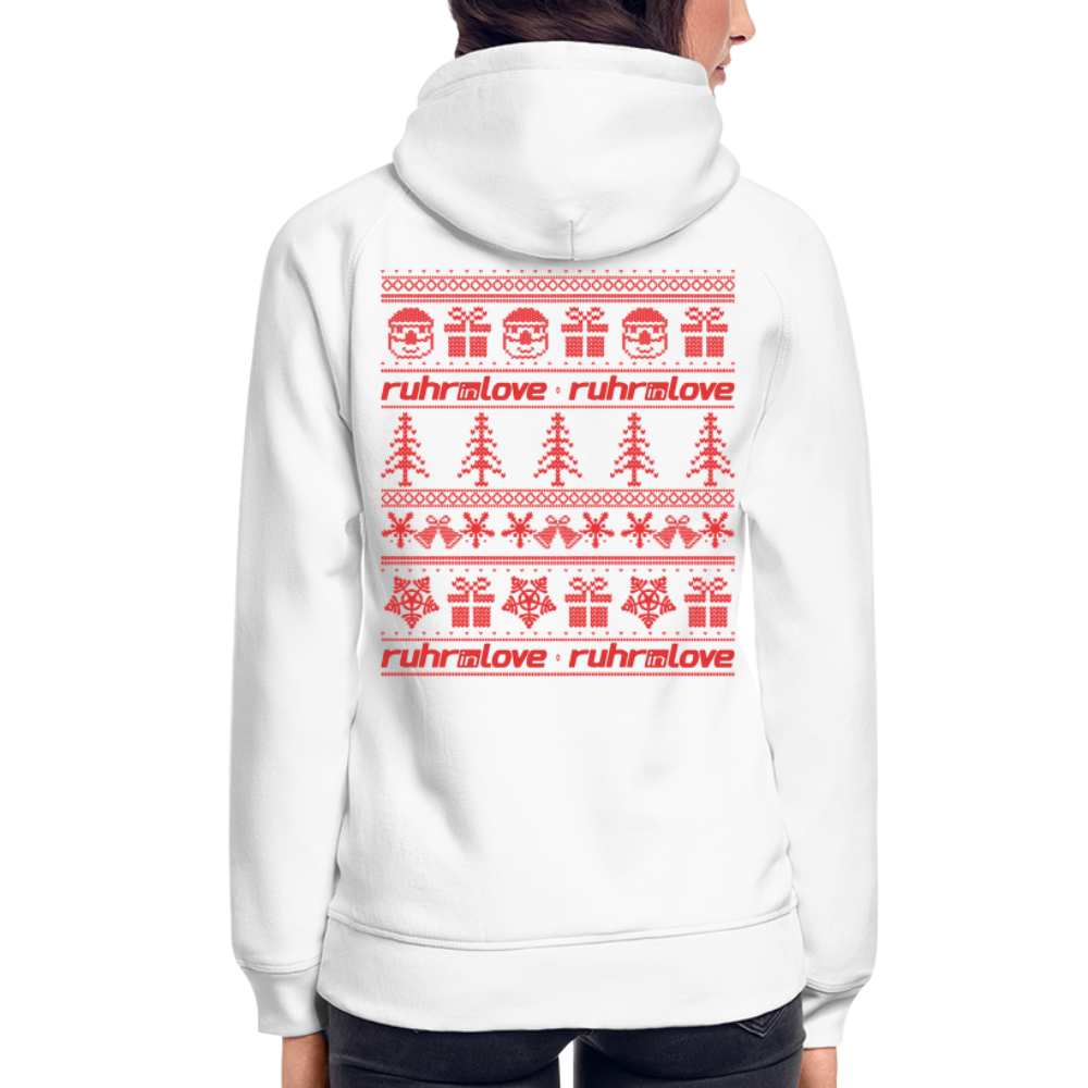 Embroidered Winter - Unisex Bio-Hoodie - Weiß