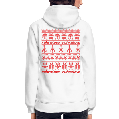 Embroidered Winter - Unisex Bio-Hoodie - Weiß