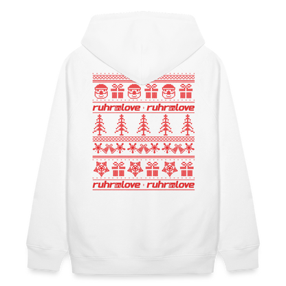 Embroidered Winter - Unisex Bio-Hoodie - Weiß