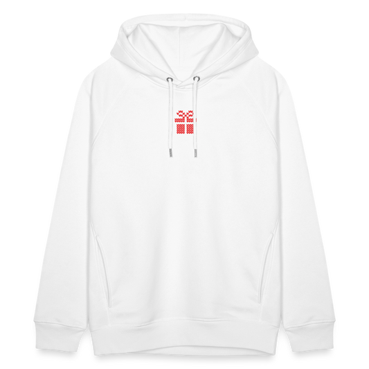 Embroidered Winter - Unisex Bio-Hoodie - Weiß